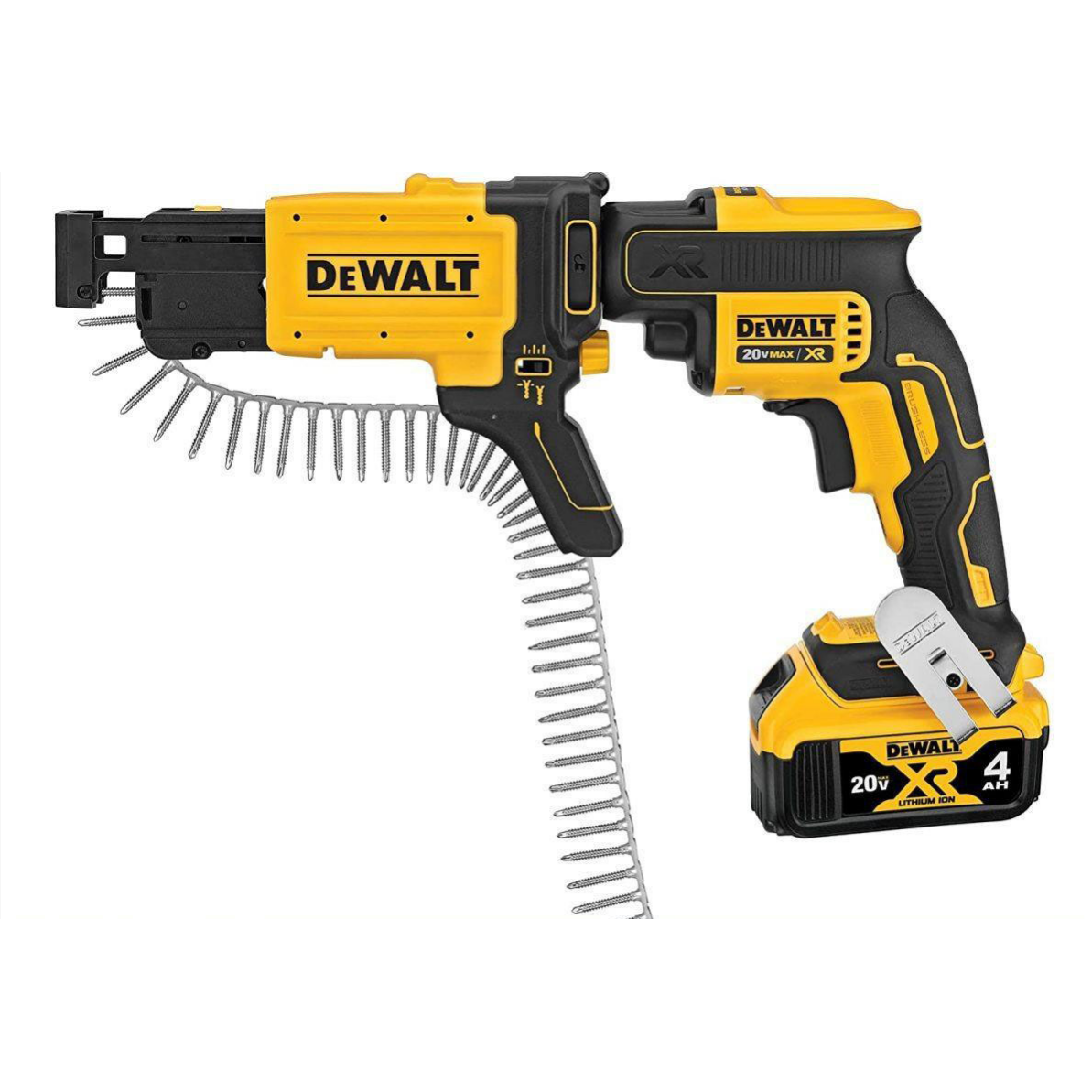 Chiodatrice a batteria DEWALT (ioni di litio), chiodatrice elettrica per finiture interne, lavori di carpenteria e fai-da-te, include batteria da 20 V e caricabatterie