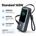 Power Bank 25000mAh 165W con Cavi Integrati e Display Smart