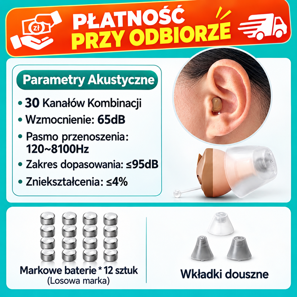 Oryginalny niemiecki aparat słuchowy – niewidoczny i dla młodych i starszych