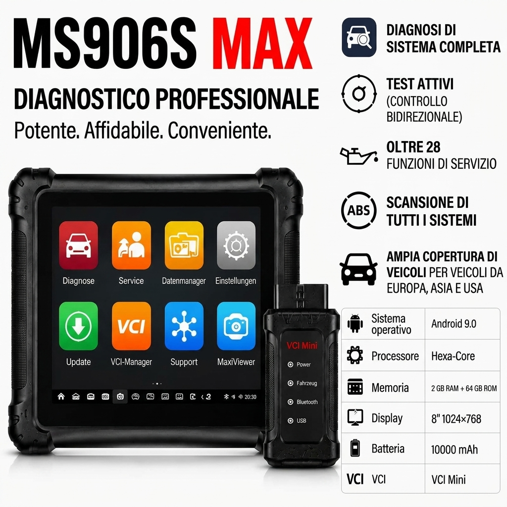 Strumento di diagnosi auto professionale con scansione della topologia