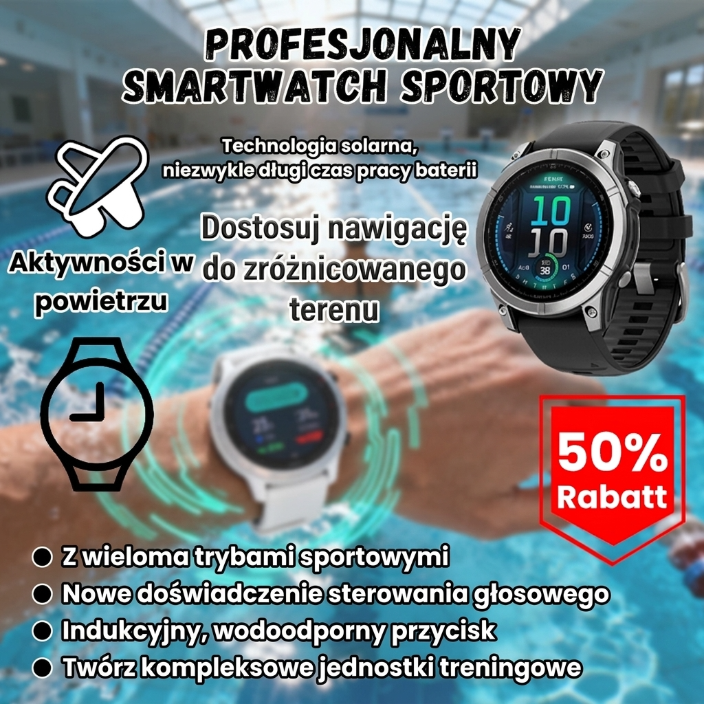 Jest to wielofunkcyjny zegarek sportowy, który nadaje się do uprawiania sportów na świeżym powietrzu, biegów górskich, jazdy na rowerze, fitnessu i maratonów.