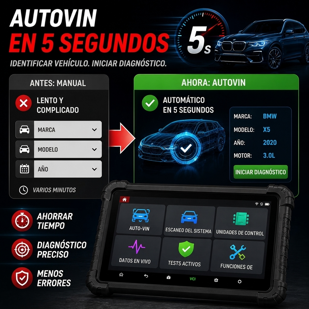 Herramienta de diagnóstico profesional para vehículos con escaneo de topología
