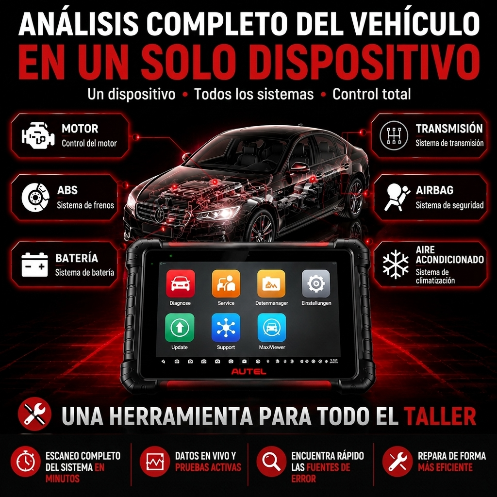 Herramienta de diagnóstico profesional para vehículos con escaneo de topología
