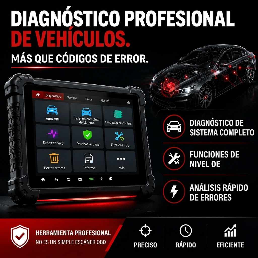Herramienta de diagnóstico profesional para vehículos con escaneo de topología
