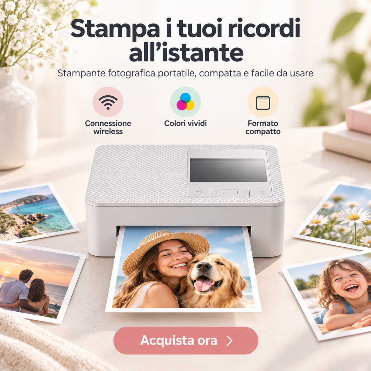 Stampante Fotografica Portatile per Smartphone