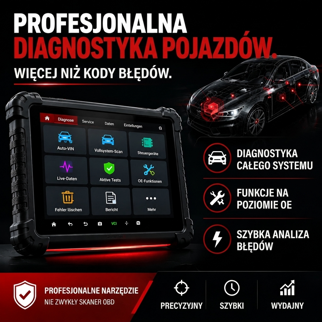 Profesjonalne urządzenie diagnostyczne do samochodów ze skanowaniem topologii