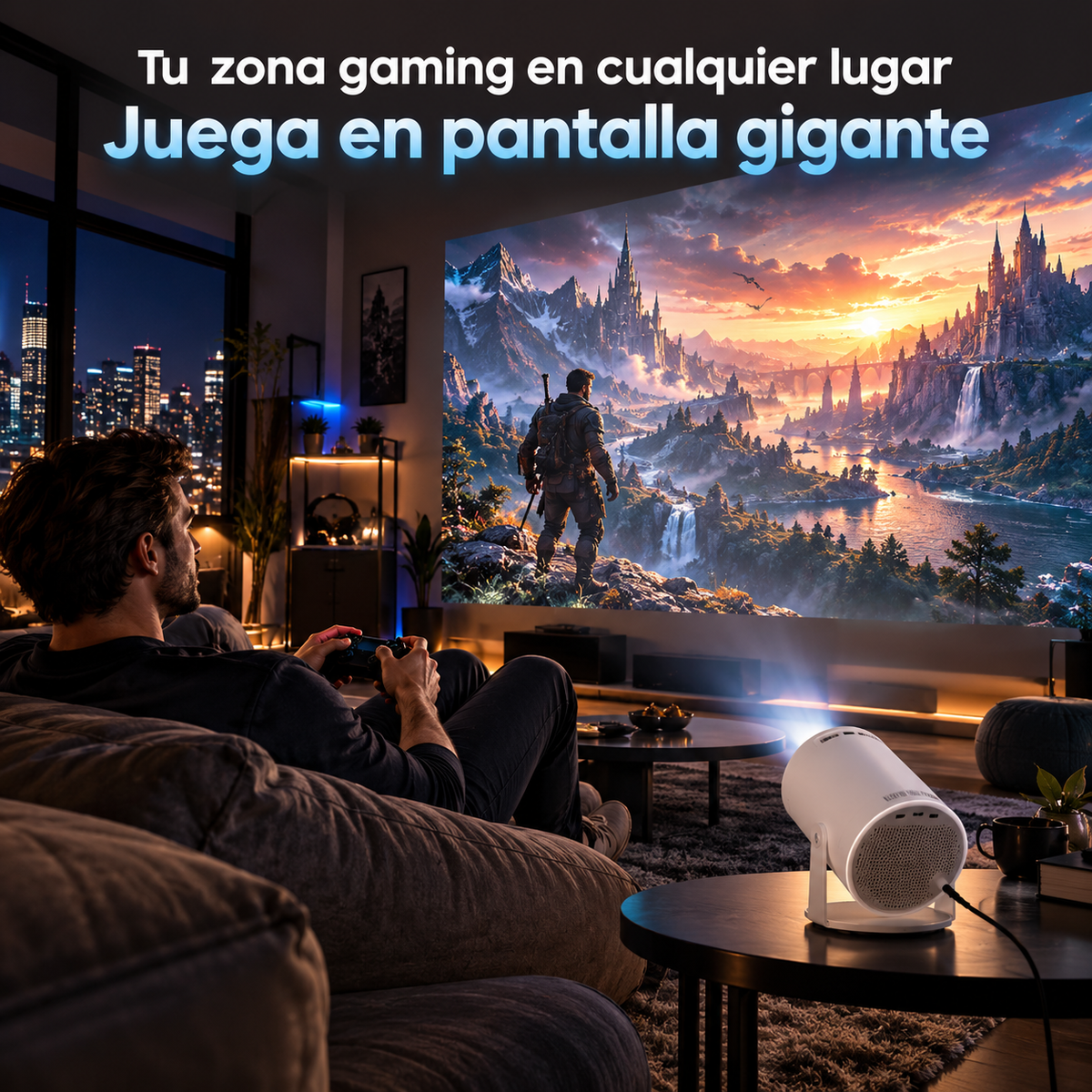 Samsung The Freestyle 2nd Gen Proyector Inteligente Portátil – Tu Cine Privado en Cualquier Lugar