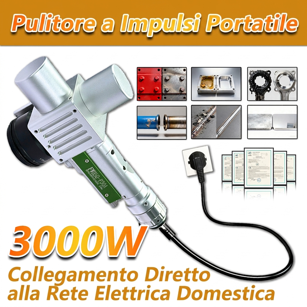 Pulizia a impulsi portatile FWH50-P30A: supporta 11 programmi di pulizia e consente un facile passaggio tra diversi processi.