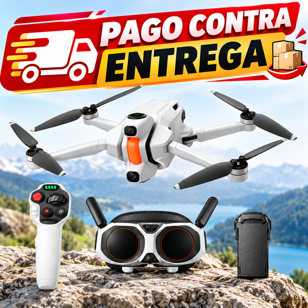 Dron FPV plegable de 360° con cámara 8K y vista de imagen térmica, dron con cámara de 249 g con gafas de vuelo, control de movimiento, detección de obstáculos y retorno automático