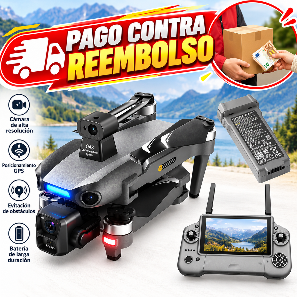 Dron térmico profesional con cámara 4K, infrarrojos y GPS, para caza, seguridad e industria