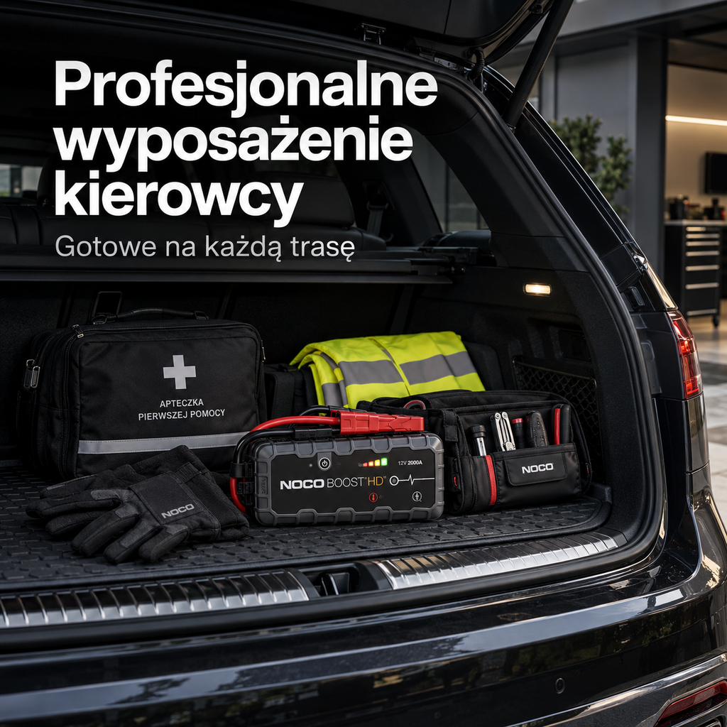 Booster samochodowy 12V 2000A – urządzenie rozruchowe do akumulatora, Diesla i silników benzynowych