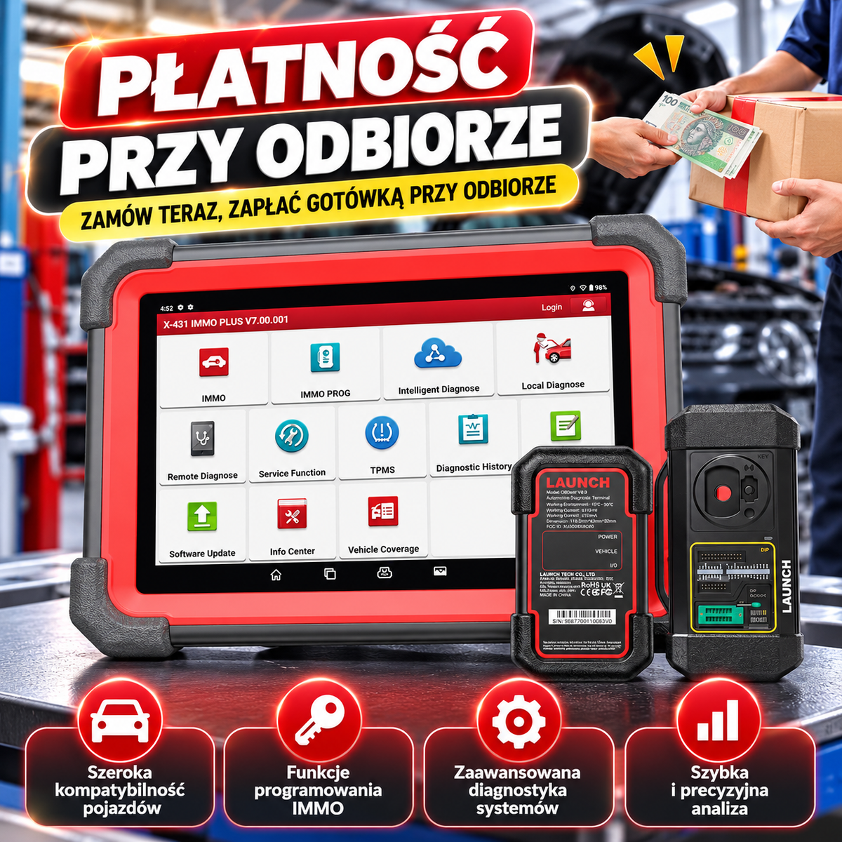 X431 IMMO – Profesjonalny Tester Diagnostyczny z Programowaniem IMMO