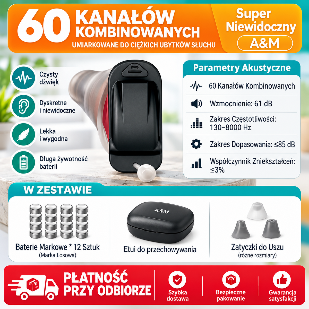 Oryginalny niemiecki aparat słuchowy – niewidoczny i dla młodych i starszych