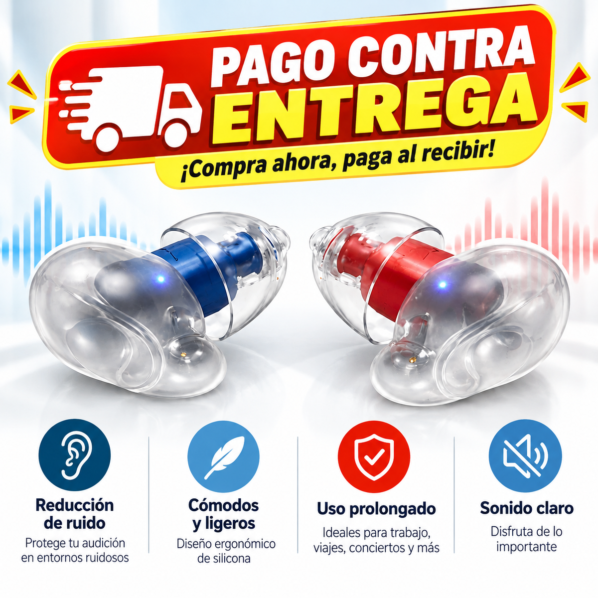Un audífono invisible que ofrece un ajuste sin sensaciones y adapta automáticamente su forma a los contornos del canal auditivo.