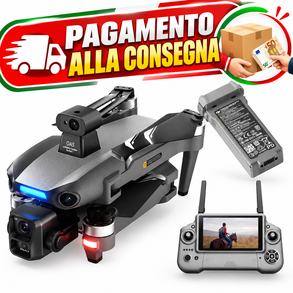Drone termico professionale con telecamera 4K, infrarossi e GPS, per caccia, sicurezza e industria